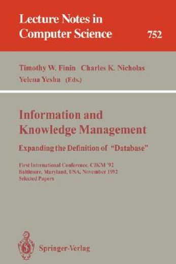 information and knowledge management (en Inglés)