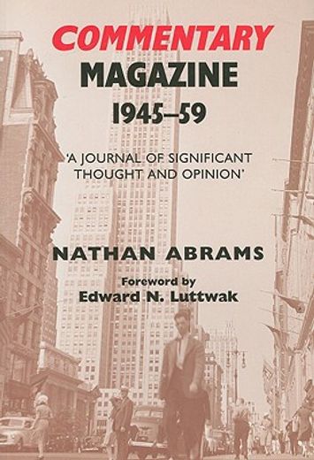 commentary magazine 1945-59,a journal of significant thought and opinion