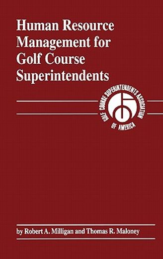 human resource management for golf course superintendents (en Inglés)