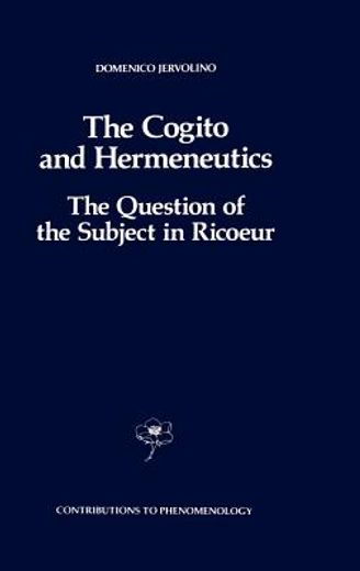 the cogito and hermeneutics (in English)