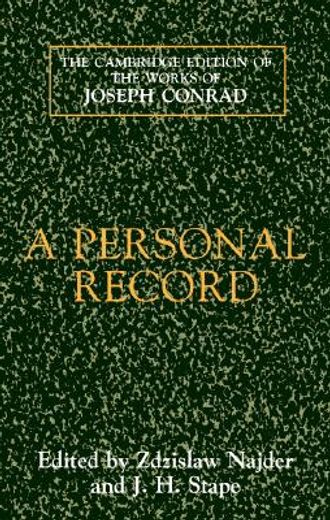 a personal record (en Inglés)