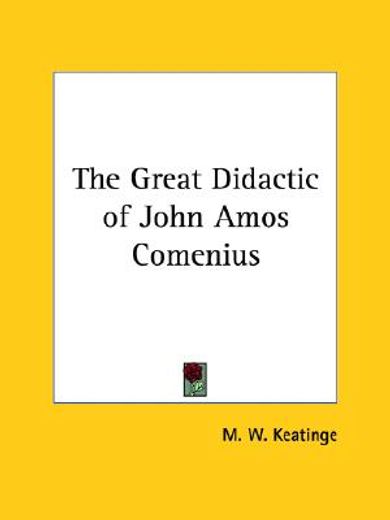 the great didactic of john amos comenius