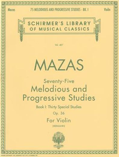 75 melodious and progressive studies, op. 36,book 1