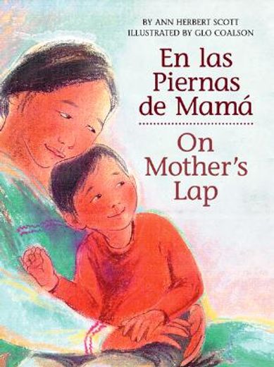 on mother´s lap/ en las piernas de mama (in Spanish)