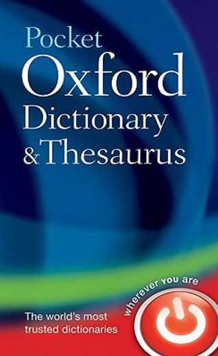 pocket oxford dictionary and thesaurus (en Inglés)
