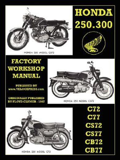 honda motorcycles workshop manual 250-300 twins