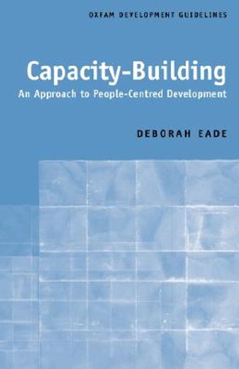 capacity-building,an approach to people-centered development (en Inglés)