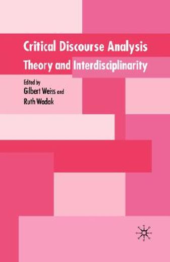 critical discourse analysis,theory and interdisciplinarity