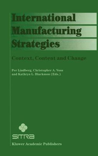 international manufacturing strategies (in English)
