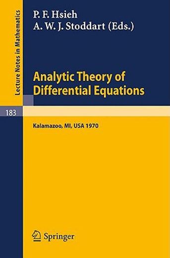 analytic theory of differential equations (en Inglés)