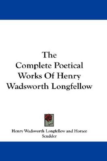 the complete poetical works of henry wadsworth longfellow