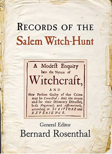 records of the salem witch-hunt (en Inglés)