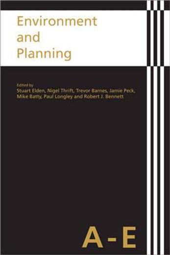 Environment and Planning (en Inglés)