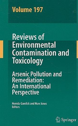 reviews of environmental contamination,international perspectives on arsenic pollution and remediation