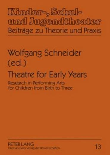 theatre for early years,research in performing arts for children from birth to three