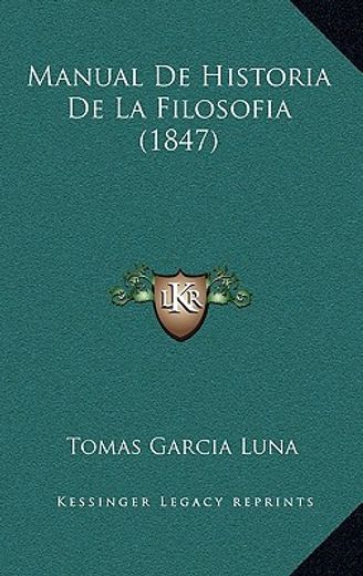 manual de historia de la filosofia (1847)