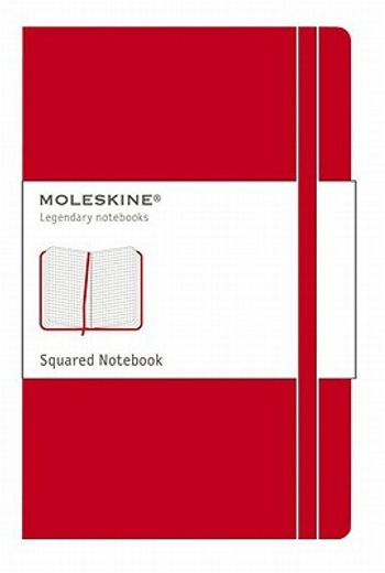 moleskine squared not large, red (en Inglés)