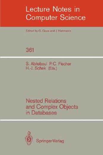 nested relations and complex objects in databases (in English)