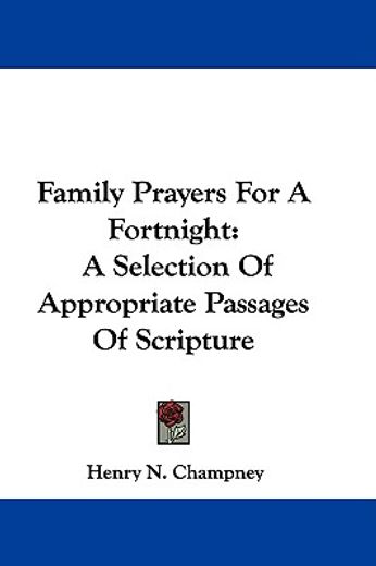 family prayers for a fortnight: a select