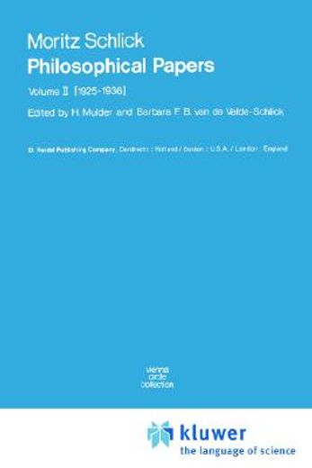 philosophical papers,1925-1936