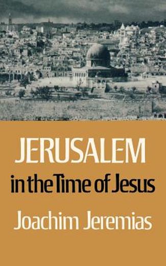 jerusalem in the time of jesus,an investigation into economic & social conditions during the new testament period