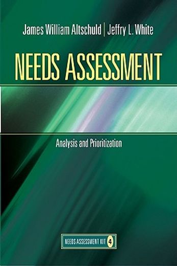 needs assessment,analysis and prioritization (book 4)