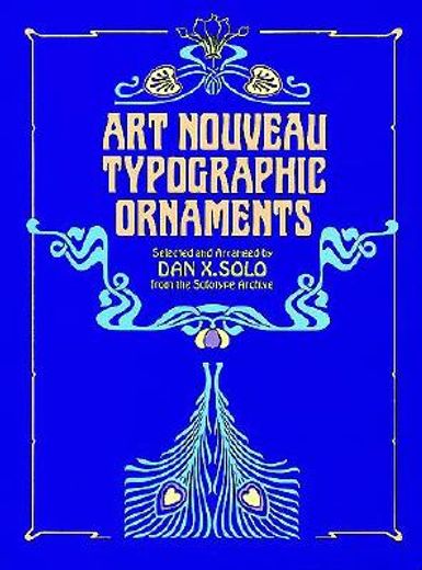art nouveau typographic ornaments (en Inglés)