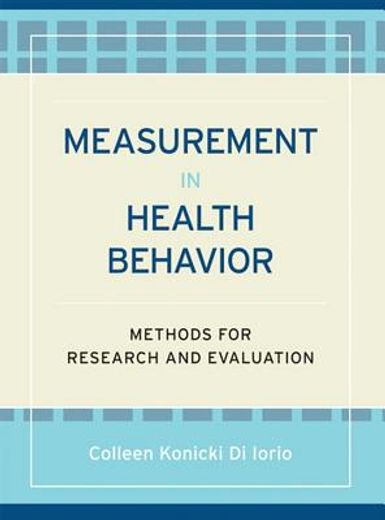 measurement in health behavior,methods for research and education