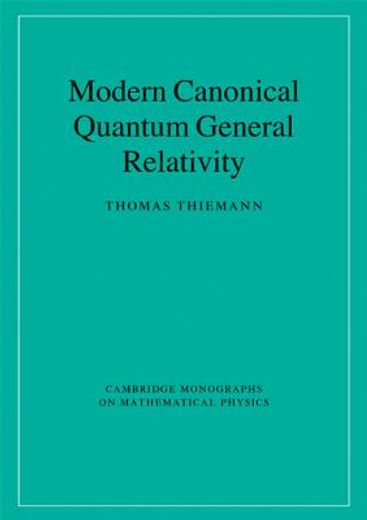 modern canonical quantum general relativity (en Inglés)