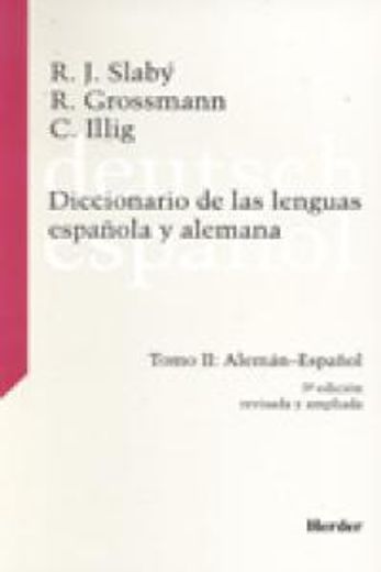 dicc.de las lenguas española y alemana t.2 (in Spanish)