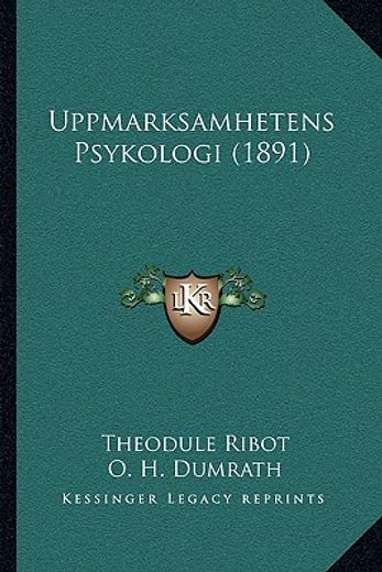 uppmarksamhetens psykologi (1891)