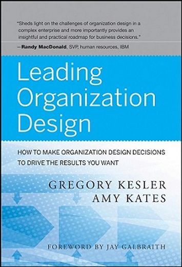 leading organization design,how to make organization design decisions to drive the results you want