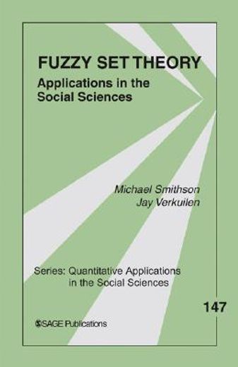 fuzzy set theory,applications in the social sciences