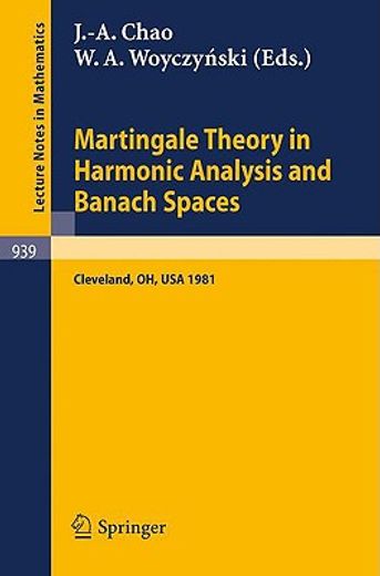 martingale theory in harmonic analysis and banach spaces (en Inglés)