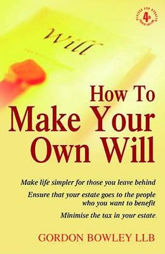 how to make your own will
