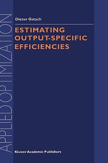 estimating output-specific efficiencies (en Inglés)