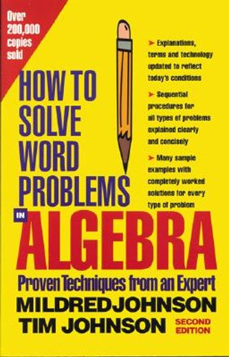 how to solve word problems in algebra,a solved problem approach (in English)