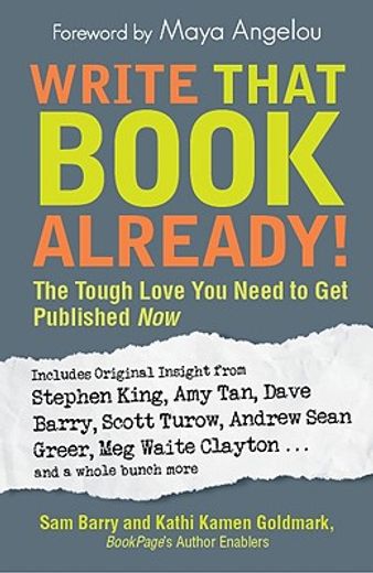 Write That Book Already!: The Tough Love You Need to Get Published Now (en Inglés)