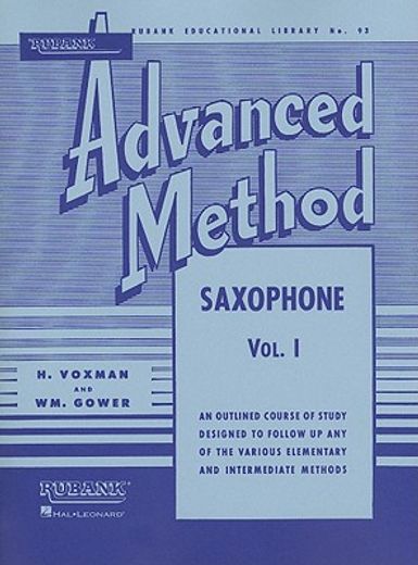 rubank advanced method - saxophone (en Inglés)