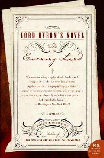 lord byron´s novel,the evening land (en Inglés)