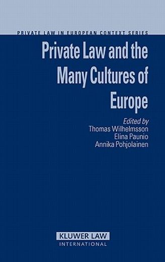private law and many cultures of europe