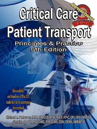 critical care patient transport, principles and practice (en Inglés)