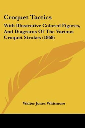 croquet tactics,with illustrative colored figures, and diagrams of the various croquet strokes