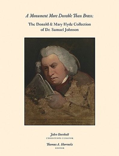 a monument more durable than brass,the donald & mary hyde collection of dr. samuel johnson