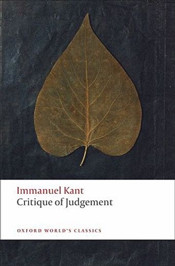 critique of judgement (en Inglés)