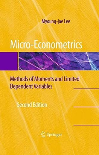 micro-econometrics,methods of moments and limited dependent variables