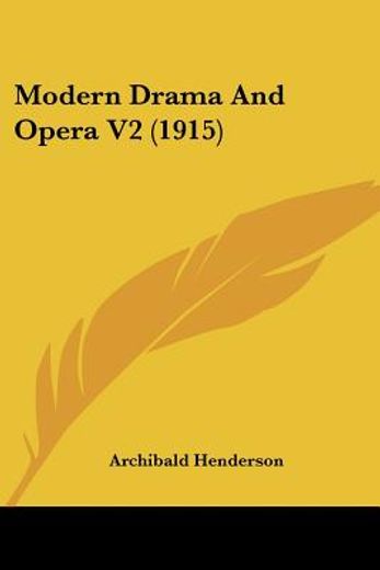 modern drama and opera,reading list on the works of various authors