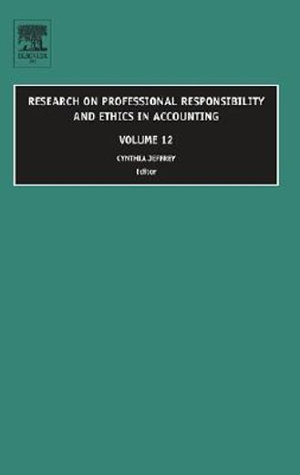 research on professional responsibility and ethics in accounting