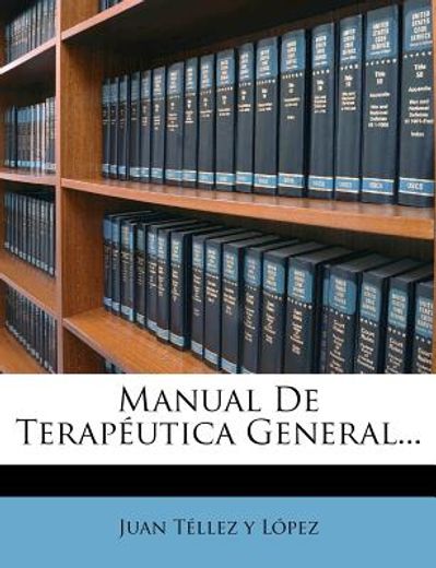 manual de terap utica general... (in Spanish)