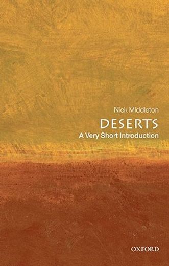 deserts,a very short introduction (en Inglés)
